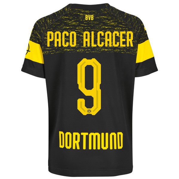 Maillot Football Dortmund Exterieur Paco Alcacer 2018-19 Noir